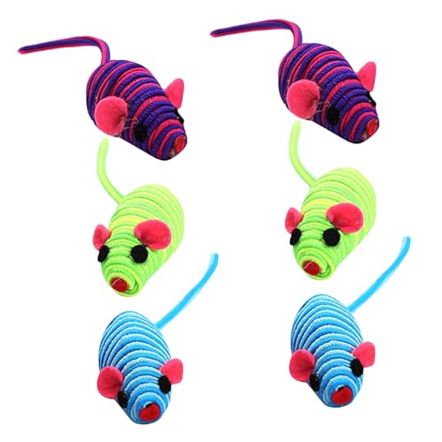 Alasum 6 Stücke Gummiband Kleine Maus Katze Niedliche Form Katze Maus Interaktive Jagd Seil Elastische Farbe Stimulierende Seil Mäuse Katzen Zufällige Farbe Alasum 6 Stücke Gummiband Kleine Maus Katze Niedliche Form Katze Maus Interaktive Jagd Seil Elastische Farbe Stimulierende Seil Mäuse Katzen Zufällige Farbe von Alasum
