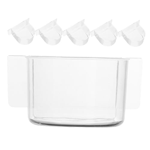 Alasum 6pcs Vogelfutterhalter Papagei Fütterungsschalen Vogelfutterbehälter Vogel Fütterungsschale Für Saubere Vogelkäfig -käfigzubehör von Alasum