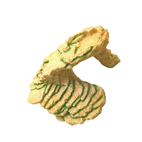 Alasum Aquarium Ornament Schildkröten Versteck aus Umweltfreundlichem Harz Wasserdichtes Sonnenfelsen mit Rampe für Klettern Flache Badeplattform Dekoration für Terrarien und von Alasum