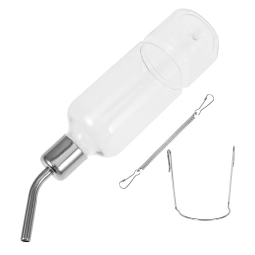 Alasum Automatischer Wasserspender für Kleintiere Groß Umweltfreundliches Kunststoff Material Kugelmechanisch Hängend mit Stabilem Halter für Kaninchen Nager und Vögel Tragbar und von Alasum