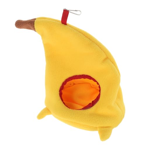 Alasum Banana Hamster Bett Hängematte Kleines Tier Warmes Bett Käfig Nest Hamster Accessoires Für Segelflugzeug Hamster Kleiner Vogel Haustier von Alasum