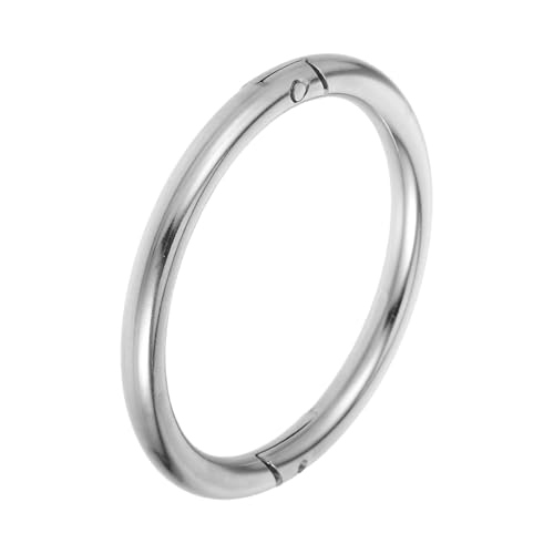 Alasum Bullennasenring Bullennasenring Kuhwerkzeuge Bullennasenringe Für Rinder Nasenpiercing Schmuck Stahl Viehausrüstung Viehhaltung Sicherer Umgang Mit Rindern Silber von Alasum