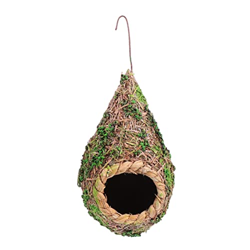 Alasum Hängendes Vogelhaus aus Geflochtenem Stroh Dekoratives für Garten für Kleine Wie und Wellensittiche zu Installieren Alasum Hängendes Vogelhaus aus Geflochtenem Stroh Dekoratives für Garten für Kleine Wie und Wellensittiche zu Installieren von Alasum