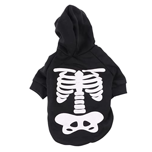 Alasum Halloween Skelett Hundekostüm für Kleine und Mittelgroße Glow The Dark Pet Jumpsuit mit Schädel Design Bequem und Langlebig für Tierpartys und Festlichkeiten Alasum Halloween Skelett Hundekostüm für Kleine und Mittelgroße Glow The Dark Pet Jumpsuit mit Schädel Design Bequem und Langlebig für Tierpartys und Festlichkeiten von Alasum