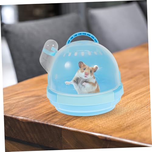 Alasum Hamster Transportbox Tragbarer Kleintierkäfig Atmungsaktiv Leicht Handlich Für Hamster Mäuse Frettchen Haustier Outdoor von Alasum