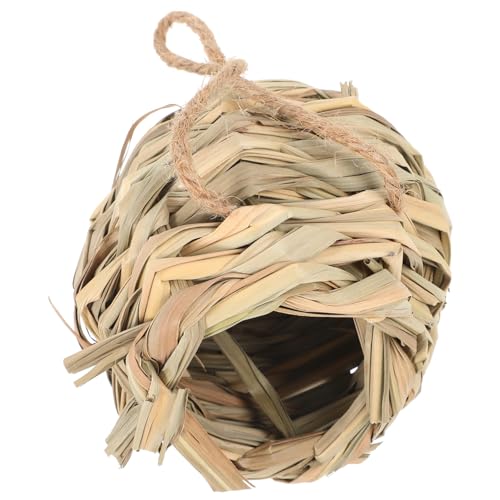 Alasum Handgewebtes Hamsternest aus Gras Rustikales Versteck für Kleine Tiere Bequeme und Natürliche Umgebung für Hamster und Vögel für Drinnen und Draußen Schützt vor Raubtieren Alasum Handgewebtes Hamsternest aus Gras Rustikales Versteck für Kleine Tiere Bequeme und Natürliche Umgebung für Hamster und Vögel für Drinnen und Draußen Schützt vor Raubtieren von Alasum