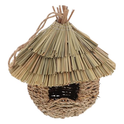 Alasum Handgewebtes Vogelhaus aus Naturgras Hängendes Nistnest für und Vögel im Garten Rustikale Deko für Outdoor Bereich Wetterfest und Sicher für Vögel Alasum Handgewebtes Vogelhaus aus Naturgras Hängendes Nistnest für und Vögel im Garten Rustikale Deko für Outdoor Bereich Wetterfest und Sicher für Vögel von Alasum