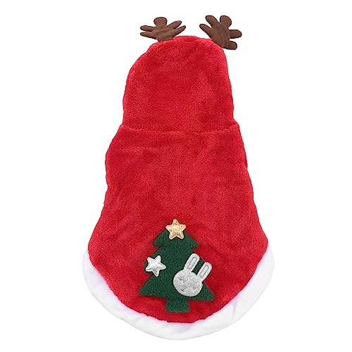 Alasum Haustier warme Kleidung klein Hunde-Outfits Weihnachtskostüm für Hunde Kostüme Welpen-Rentier-Kostüm Welpen Mantel mit Kapuze Festliche Haustierkleidung Flanell Haustierkostüm Alasum Haustier warme Kleidung klein Hunde-Outfits Weihnachtskostüm für Hunde Kostüme Welpen-Rentier-Kostüm Welpen Mantel mit Kapuze Festliche Haustierkleidung Flanell Haustierkostüm von Alasum