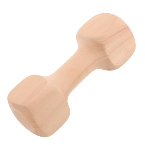 Alasum Holz Dumbbell Hundespielzeug Kauspielzeug Robust Interaktiv Beißfest zur Zahnreinigung für Welpen und Kleine Hunde Geeignet Kompakt Langlebig Spielerisches Hundezubehör von Alasum