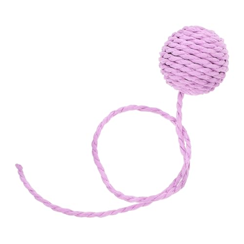 Alasum Interaktives Katzenspielzeug aus Sisal mit Glocken Ersatzbälle für Kratzbäume Zubehör und Kratzen für Wohnungskatzen Violette Farbvariante Alasum Interaktives Katzenspielzeug aus Sisal mit Glocken Ersatzbälle für Kratzbäume Zubehör und Kratzen für Wohnungskatzen Violette Farbvariante von Alasum