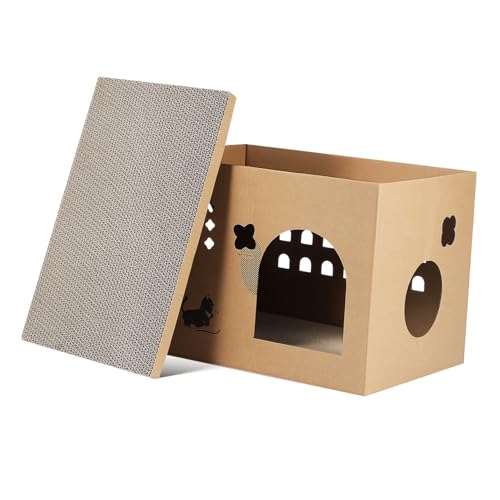 Alasum Katzenhaus Kaktusdesign Geräumiges Kratzhaus für Katzen und Platzsparend für Wohnungskatzen Alasum Katzenhaus Kaktusdesign Geräumiges Kratzhaus für Katzen und Platzsparend für Wohnungskatzen von Alasum