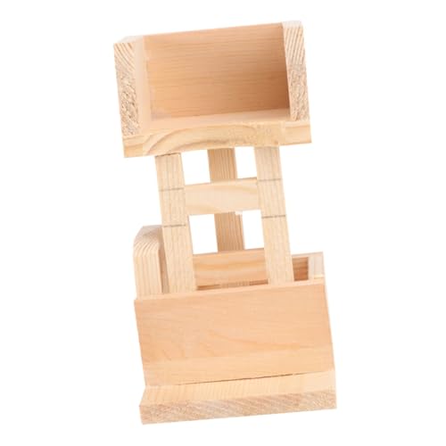 Alasum Kleintier-kauspielzeug Und Kletterleiter, Holzbrücke, Wippe Und Zubehör, Ideal Für Hamsterkäfige Und Kaninchenbereich von Alasum