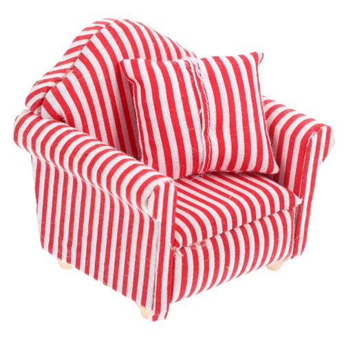 Alasum Miniatur Sofa für Kleine Haustiere Hamsterspielzeug und Zubehör Rot weiß Gestreifter Kompakter Chinchilla Schlafplatz und Dekoratives Puppenhaus Möbel Geeignet für Hamster Alasum Miniatur Sofa für Kleine Haustiere Hamsterspielzeug und Zubehör Rot weiß Gestreifter Kompakter Chinchilla Schlafplatz und Dekoratives Puppenhaus Möbel Geeignet für Hamster von Alasum