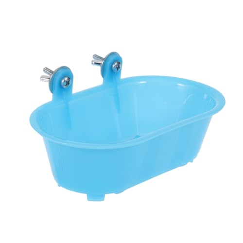 Alasum Papageien Badebad mit Spiegel Kunststoff Vogelbadewanne für Kleine Vögel Wellensittich Duschtasse Leicht Spaßig Vogelspielzeug von Alasum