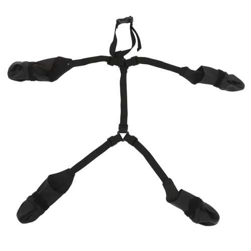 Alasum Pet Anti-Slip-Regenstiefel Outdoor-Stiefel für Hunde Schuhe für Hundespaziergänge Hundestiefel-Leggings Hunde Regenstiefel Wärmeschuhe für Hunde Hundepfotenschuhe Polyester Schwarz von Alasum