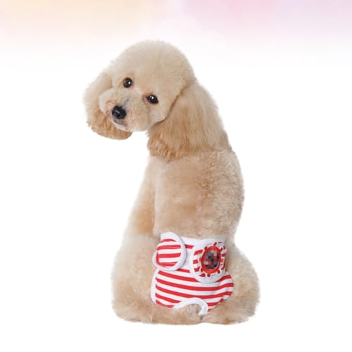 Alasum Pet Sicherheitshose für Hündinnen Einstellbare Hygienehose mit Streifenmuster Komfortable Physiologische Windel für S für Menstruation und Inkontinenz Alasum Pet Sicherheitshose für Hündinnen Einstellbare Hygienehose mit Streifenmuster Komfortable Physiologische Windel für S für Menstruation und Inkontinenz von Alasum