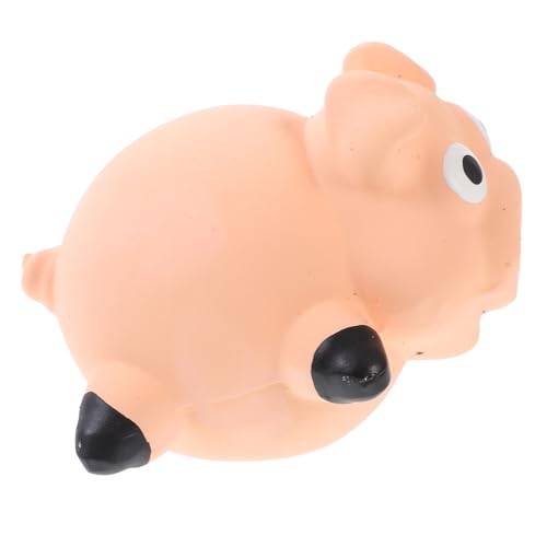 Alasum Quietschendes Kauspielzeug für Hunde Pig Shape aus Langlebigem Latex Robustes Welpen Zahnpflege und Beschäftigung Mittelgroßer Hunde Fördert Spielerisch Gesunde Kaumuster von Alasum