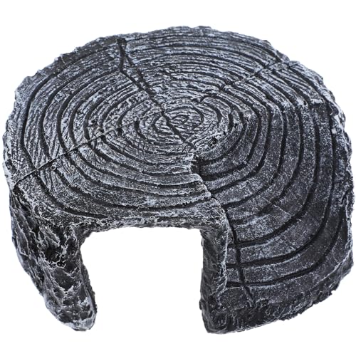 Alasum Realistische Resin-Terrarium Versteckhöhle mit Baumstumpf-Simulation Uv-beständig Dunkle Rückzugsmöglichkeit für Schildkröten und Bartagamen Lebendige Plattform für Reptilien und Alasum Realistische Resin-Terrarium Versteckhöhle mit Baumstumpf-Simulation Uv-beständig Dunkle Rückzugsmöglichkeit für Schildkröten und Bartagamen Lebendige Plattform für Reptilien und von Alasum