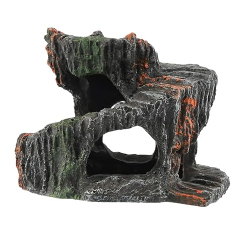Alasum Reptilien Sonnenplattform aus Langlebigem Harz Stabile Schildkröten Kletterterrasse für Aquarium und Terrarium UV beständig Dekorative Wasserschildkröten Plattform Geeignet für von Alasum