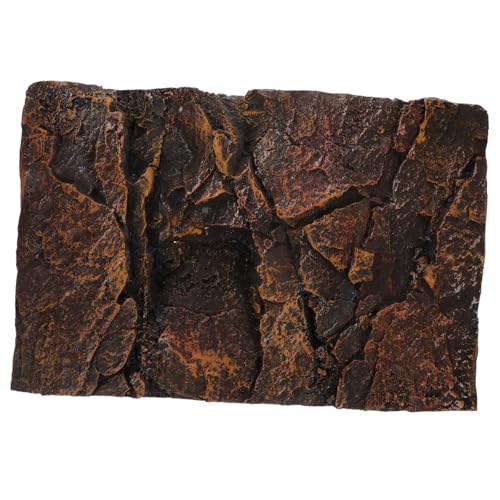 Alasum Reptilien-Terrarium Rückwand Pu-steinoptik Hochrealistische Fisch Schildkrötenbecken Dekoplatte Langlebige und Sichere Habitat-Dekoration für Aquarium und Terrarium von Alasum