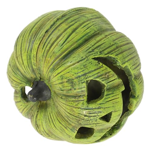 Alasum Resin Reptilien Versteck Kürbis Höhle Aquarium Deko für Eidechsen Spinnen Hamster Kleintiere Halloween Terrarium Ornament Sicher Kompakt Leicht von Alasum