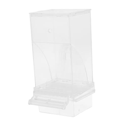 Alasum Vogelfütterer Papageien -lebensmittelspender Vogeltrinker Vogelfutterschale Wasserspender Für Sittiche Vogelfutterstation Vogelwasserflasche Futternapf Für Vögel Transparent Abs von Alasum