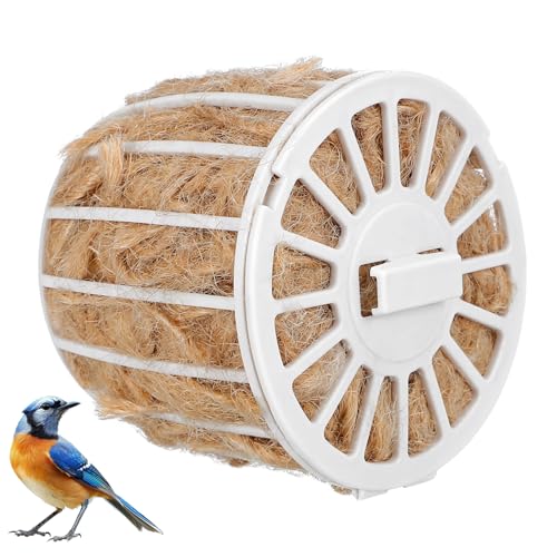 Alasum Vogelnestmaterial aus Jute und Baumwolle Atmungsaktiv Wetterfest Langlebig für Nistkästen Wellensittiche Zebrafinken Schützt vor Kälte Dekorativ für Garten und Vogelhäuser von Alasum