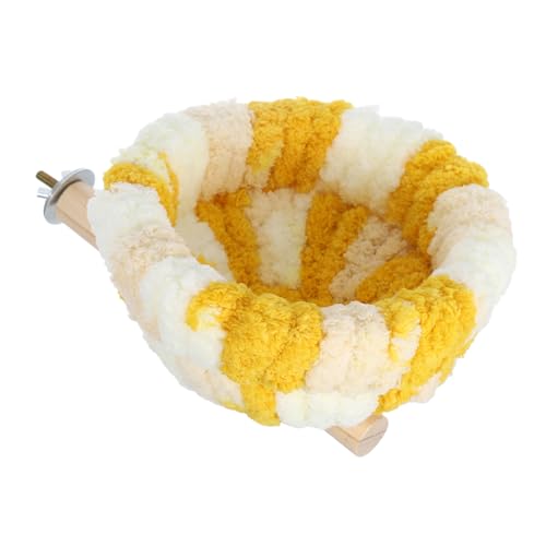 Alasum Warmes Vogel Nest Bett Papageiung Barsch Stand Für Käfig Mit Nestplüschendhängendem Birdbird Bird Hütte Hanging Sleeping Bird House Für Shotgie Cockatiel Lovebird Finch Hamster von Alasum
