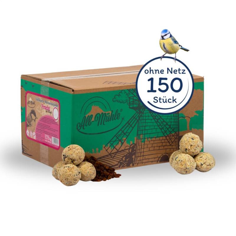 150 Stk. Lyra Pet® Meisenknödel aus der Alb-Mühle Vollkorn & Früchte ohne Netz à 85 g von Alb-Mühle