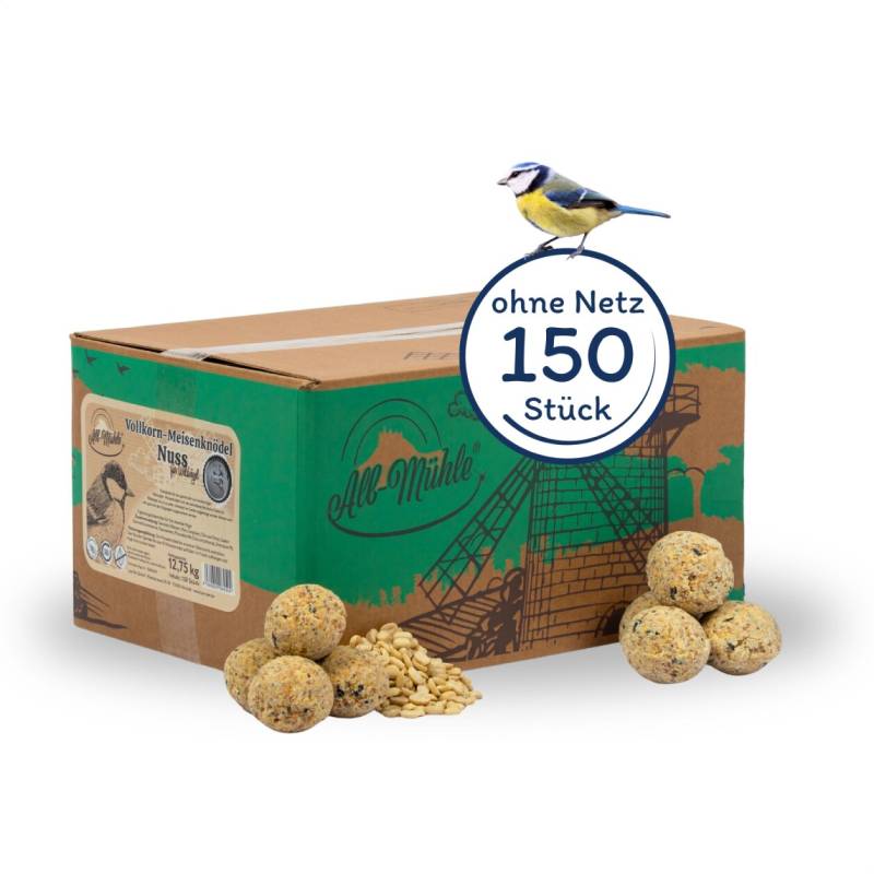150 Stk. Lyra Pet® Meisenknödel aus der Alb-Mühle ohne Netz Vollkorn & Nuss à 85 g von Alb-Mühle