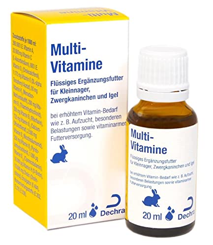 Dechra Multi-Vitamine für Kleinnager zum Ausgleich von Vitaminmängel 20 ml von Dechra
