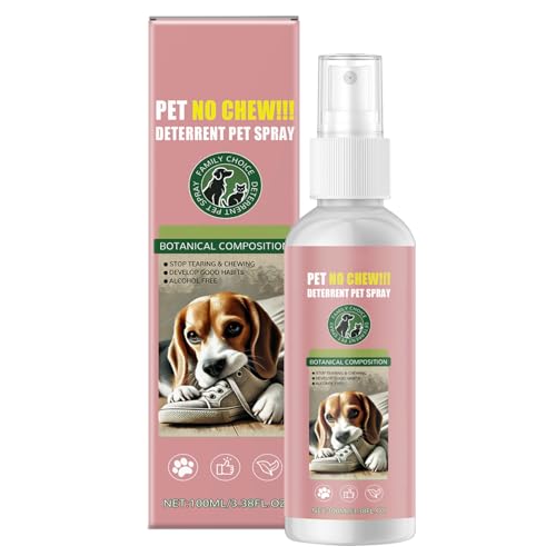 No Chew Spray für Hunde, Bitterapfel-Spray für Hunde, um das Kauen zu stoppen, Hundeabschreckungsspray, schützt effektiv die Sicherheit von Möbeln, Pflanzen, Schuhen usw. Hundekorrekturspray (Hellrosa No Chew Spray für Hunde, Bitterapfel-Spray für Hunde, um das Kauen zu stoppen, Hundeabschreckungsspray, schützt effektiv die Sicherheit von Möbeln, Pflanzen, Schuhen usw. Hundekorrekturspray (Hellrosa von Aleaty