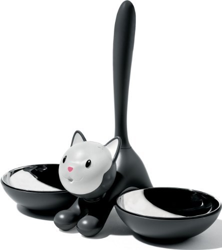 Alessi - Tigrito Katzenapf - Katzenfuttertopf - schwarz von Alessi