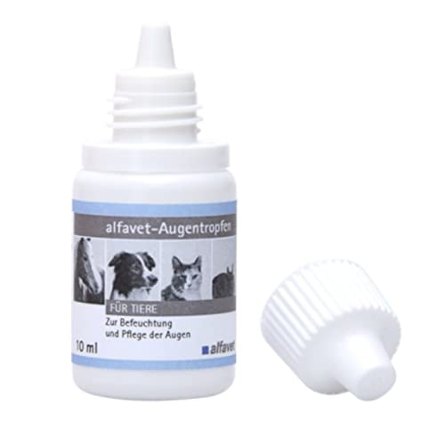 Alfavet Augentropfen für Tiere, zur Befeuchtung und Pflege der Augen bei Hund, Katze, Kleintieren, 1 x 10ml von Alfavet