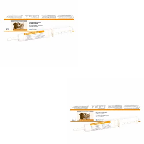 Alfavet DiarPositiv PRO, Doppelpack, Diät-Ergänzungsfuttermittel, Paste für Hunde und Katzen, Linderung bei Durchfall, 2 x 30ml Injektor von Alfavet