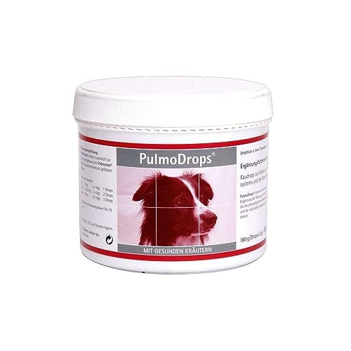 alfavet PulmoDrops, Kaudrops zur Unterstützung der oberen und unteren Atemwege von Hunden, Ergänzungsfuttermittel, 180 g von Alfavet