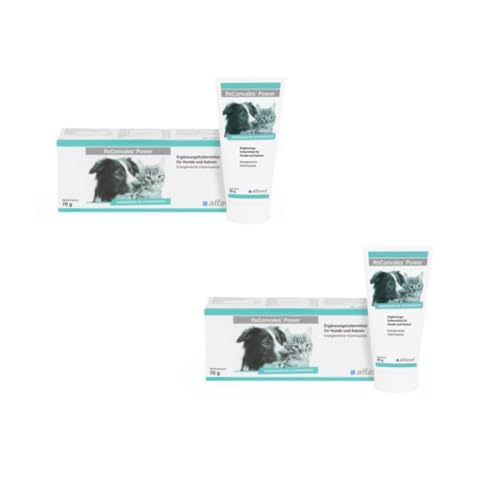 Alfavet ReConvales Power Energiepaste | 2 x 70 g | Ergänzungsfuttermittel für Hunde und Katze | Energiereiche Vitaminpaste | Mit Taurin, Spurenelementen und Mineralstoffen von Alfavet