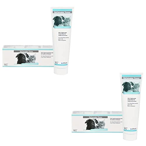 alfavet ReConvales Power, Doppelpack, Ergänzungsfuttermittel für Hunde und Katzen, Päppelpaste bei Untergewicht, Tube, 2 x 140 g von Alfavet