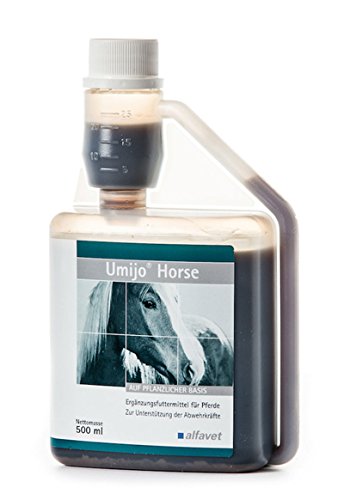 Alfavet Umijo Immun Horse, Immunstärkung für Pferde, Ergänzungsfuttermittel zuckerfrei, 500ml Dosierflasche von Alfavet