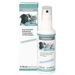 Alfavet VulnoCyn Hydrogel für Hunde, Katzen und Kleintiere, gegen Bakterien, Viren und Pilze, Pumpspray 75ml von Alfavet