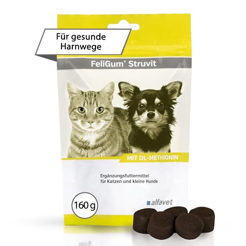 alfavet Feligum Struvit, Kaudrops zur Auflösung von Struvitsteinen, Katzen und kleine Hunde, 160g alfavet Feligum Struvit, Kaudrops zur Auflösung von Struvitsteinen, Katzen und kleine Hunde, 160g von Alfavet