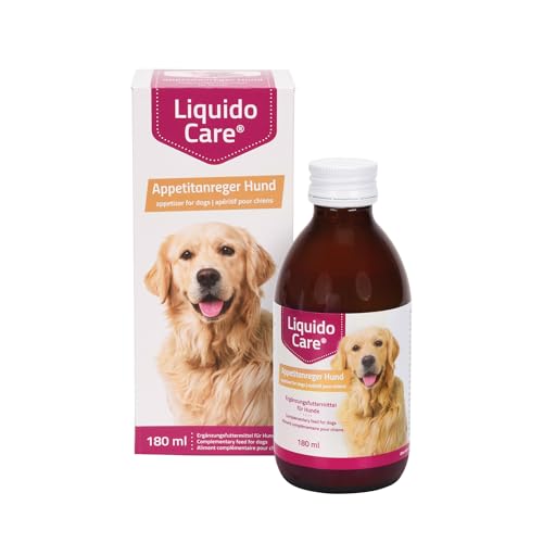 LiquidoCare Appetitanreger Hund, Tonikum zur ernährungsphysiologischen Wiederherstellung in der Rekonvaleszenz und bei Untergewicht, Diät Ergänzungsfuttermittel 180ml von Alfavet