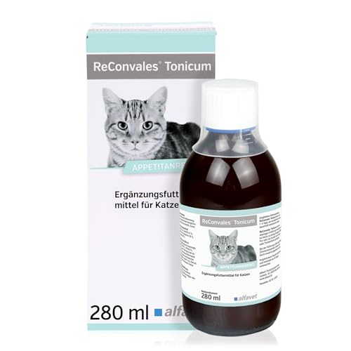 alfavet ReConvales Tonicum Katze, appetitanregendes Diät-Ergänzungsfuttermittel zur Rekonvaleszenz und bei Untergewicht, 280ml von Alfavet