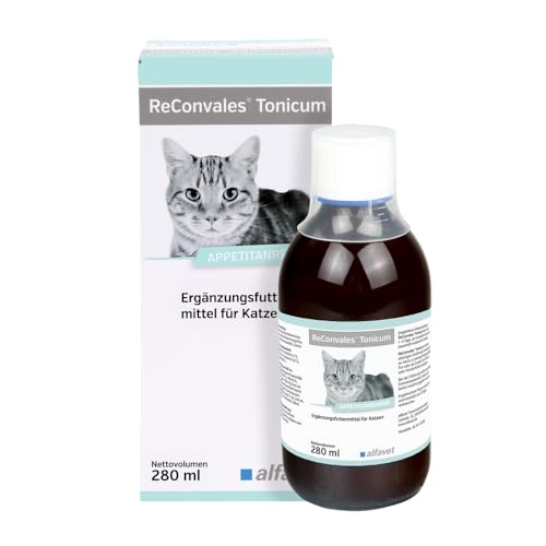 Alfavet ReConvales Tonicum Katze, 280 ml, appetitanregendes Ergänzungsfuttermittel zur Rekonvaleszenz und bei Untergewicht von Alfavet
