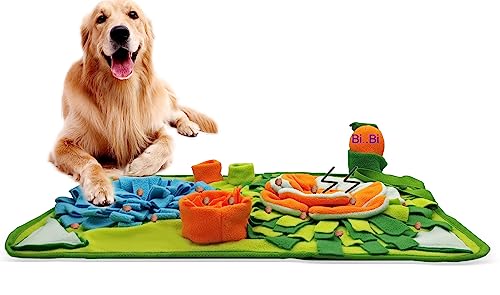Hunde-Schnüffelmatte für Haustiere, Schnüffelunterlage, interaktives Puzzle-Spielzeug für mehrere Rassen, fördert natürliche Futtersuche und Training und Stressabbau (hellblau) von Alibuy