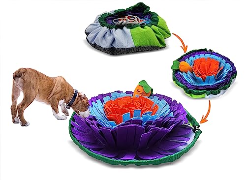 Snuffle Mat Dogs Pet Slow Feeding Mats Puppy Sniffing Pad,Slow Feeder Bowl Cat Interactive Treats Puzzle Toys for Different Dogs,Encourages Natural Futtersuche Skills,Training,Stress Release (Lila-1) von Alibuy