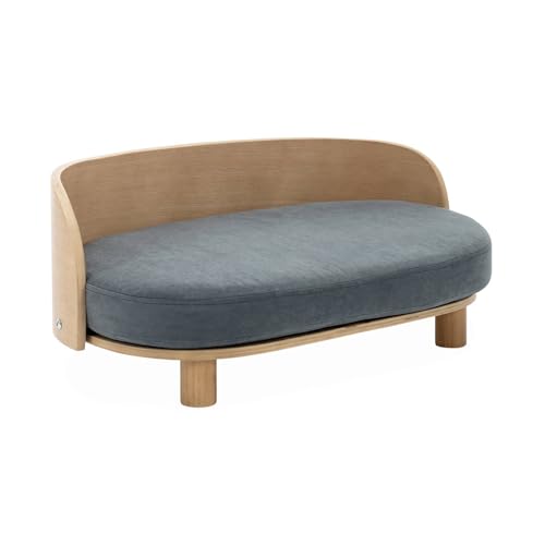 Dunkelgraues Körbchen, Tierbett aus Holz Dunkelgraues Körbchen, Tierbett aus Holz von Alice's Home
