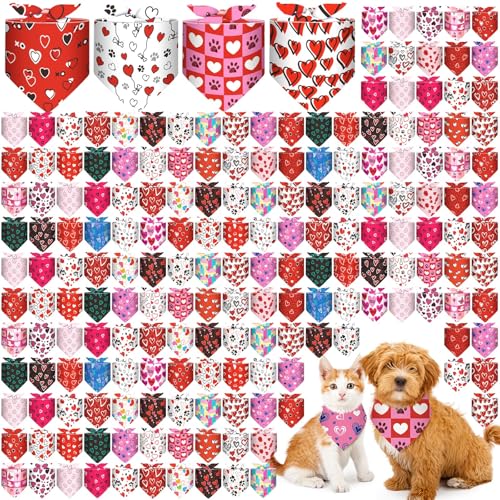 Aliceset Hundehalstücher für Hunde, niedliches Halstuch, weich, dreieckig, für Jungen und Mädchen, kleine und mittelgroße Hunde, 180 Stück von Aliceset