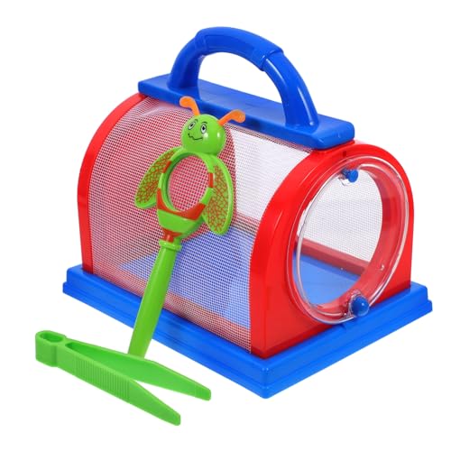 Alipis 1Satz Handkäfig Für Insektenbeobachtung Tragbarer Halter Mit Hochtransparentem Design Schmetterlingskäfig Vergrößerungsglas Und Pinzette Für Outdoor Aktivitäten von Alipis