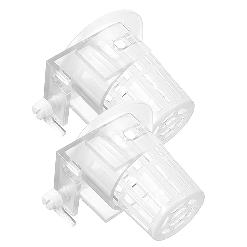 Alipis 2 Stück Aquatische Pflanzschale Tank Aquarium Klein Wurzel Fisch Wasser- Korb Wasserpflanzenhalter Aquarienpflanzenbecher Wasserpflanzenbecher Anlage Netzbecher Transparent Plastik von Alipis